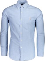Polo Ralph Lauren Overhemd Blauw Getailleerd - Maat L - Mannen - Never out of stock Collectie - Katoen