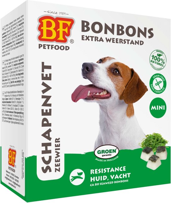 Biofood Schapenvet Mini Bonbons - Zeewier - 80 stuks