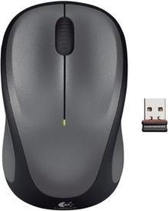 Logitech M235 Draadloze Muis GrijsZwart Logitech M235 Draadloze Muis GrijsZwart