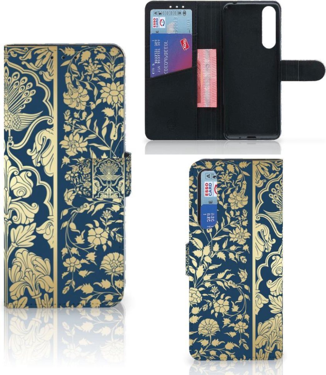 Sony Xperia 1 II Hoesje Beige Flowers