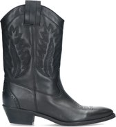 Sacha - Dames - Zwarte leren cowboylaarzen - Maat 41