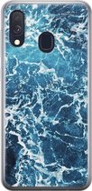 Samsung Galaxy A40 hoesje siliconen - Oceaan - Soft Case Telefoonhoesje - Natuur - Blauw