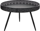 Table ronde Mica Decorations noir dimensions en cm: 45,5 x 70