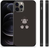 Trendy Telefoonhoesjes Geschikt voor iPhone 12 Pro Max GSM Hoesje met Zwarte rand Gorilla