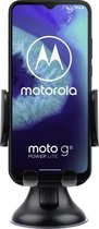 Shop4 - Motorola Moto G8 Power Lite Autohouder Instelbare Raamhouder Zwart