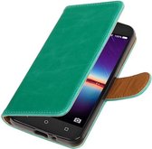 Wicked Narwal | Premium TPU PU Leder bookstyle / book case/ wallet case voor Huawei Y3 II Groen