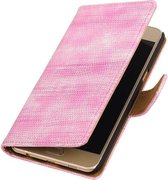 Wicked Narwal | Lizard bookstyle / book case/ wallet case Hoes voor Samsung Galaxy C5 Roze