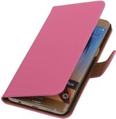 Wicked Narwal | bookstyle / book case/ wallet case Hoes voor Samsung Galaxy S6 Edge Plus G928T Roze