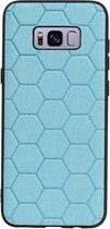 Wicked Narwal | Hexagon Hard Case voor Samsung Samsung Galaxy S8 Plus Blauw