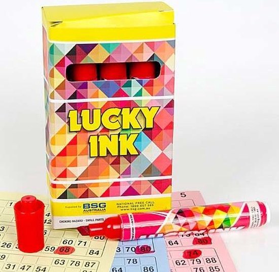 Afbeelding van het spel Bingostiften Lucky Ink 12 stuks - Rood