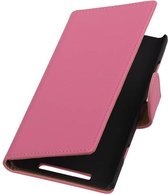Wicked Narwal | bookstyle / book case/ wallet case Hoes voor Nokia Microsoft Lumia 830 Roze