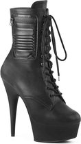 Pleaser - DELIGHT-1020PK Plateau Laarzen - US 12 - 42 Shoes - Zwart