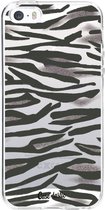 Casetastic Apple iPhone 5 / iPhone 5S / iPhone SE Hoesje - Softcover Hoesje met Design - Zebra Army Print
