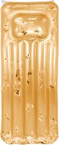 Free And Easy Luchtbed Met Glitters 180 X 80 Cm Pvc Goud