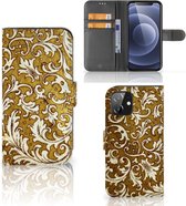 Telefoonhoesje iPhone 12 | 12 Pro (6.1") Bookcase Barok Goud