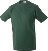 James and Nicholson - Unisex Medium T-Shirt met Ronde Hals (Donkergroen)