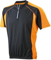 James and Nicholson - Heren Fietsshirt (Zwart/Oranje)