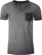 Fusible Systems - Heren James and Nicholson Slub T-Shirt (Grijs)