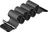Shop4 - Bandje voor Apple Watch 6 44mm - Metaal Grijs