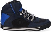 Braqeez 420830-528 Jongens Hoge Sneakers - Blauw - Leer - Veters