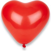 GLOBOLANDIA - Set van 50 hartjes ballonnen rood