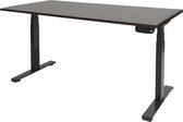 RoomForTheNew Bureau Heathrow plus-Desk - Zit sta Bureau - Zit sta Bureau Elektrisch - Gaming Bureau - Game Bureau - Verstelbaar Bureau - standing Desk--Logan eiken blad-Aluminium