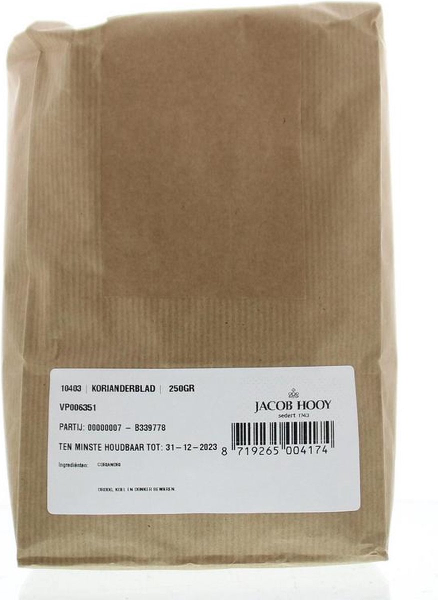 Jacob Hooy Korianderblad 250 Gram