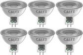CALEX - LED Spot 6 Pack - Reflectorlamp - GU5.3 MR16 Fitting - 6W - Warm Wit 2700K - Wit