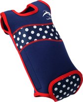 Konfidence Wetsuit Babywarma Polka Meisjes Blauw Mt 12-24 Maanden