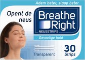 Breathe Right - 30 st - Neusstrips - Transparant - Antisnurkmiddel