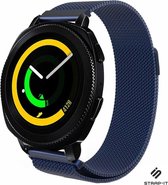 Milanees Smartwatch bandje - Geschikt voor  Samsung Gear Sport Milanese band - blauw - Strap-it Horlogeband / Polsband / Armband