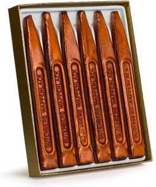 Gutenberg Siegellack Stangen 6er Set - Wappenlack Meißelform Bunt