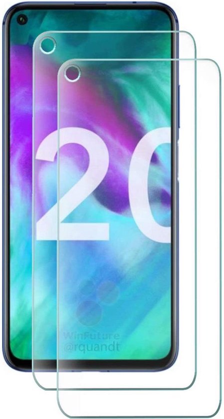 Huawei Nova 5T Screen Protector Glas - Protecteur d'écran en Tempered Glass trempé - 2x