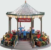 Lemax - Holiday Garden Green Bandstand -  With 4.5v Ada - Kersthuisjes & Kerstdorpen
