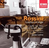 2 CD EMI Classics: Rossini Il barbiere di Siviglia met Gedda, Sills, Milnes, Capecchi, Raimondi, Barbieri, John Alldis Choir, London Symphony Orchestra, James Levine. Achtergrond van kappersstoelen.