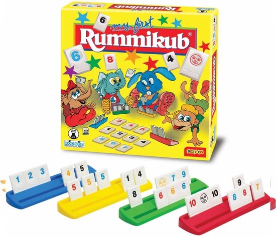 Thumbnail van een extra afbeelding van het spel Spellenbundel - Bordspel - 2 Stuks - Poepspel & My First Rummikub
