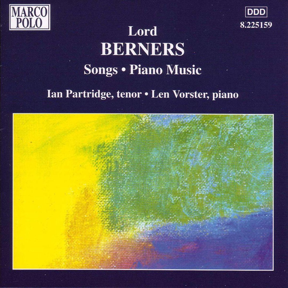 Lord Berners Songs Piano Music, Len Vorster CD (album) Muziek
