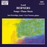 Ian Partridge & Len Vorster - Berners: Songs And Piano Music (CD)