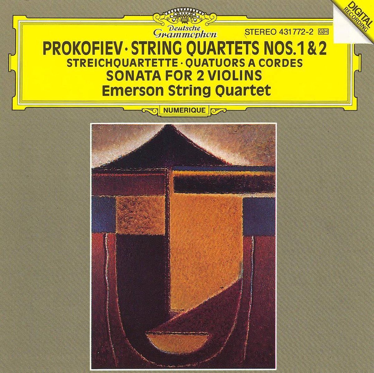 Afbeelding van product Prokofiev: String Quartets Nos. 1 & 2; Sonata for 2 Violins  - Emerson String Quartet