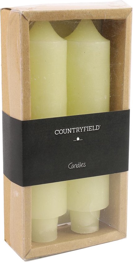 Set de 2 bougies Countryfield 15,5 cm | Crème