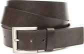 JV Belts XL riem maat bruin - heren en dames riem - 4 cm breed - Bruin - Echt Leer - Taille: 145cm - Totale lengte riem: 160cm