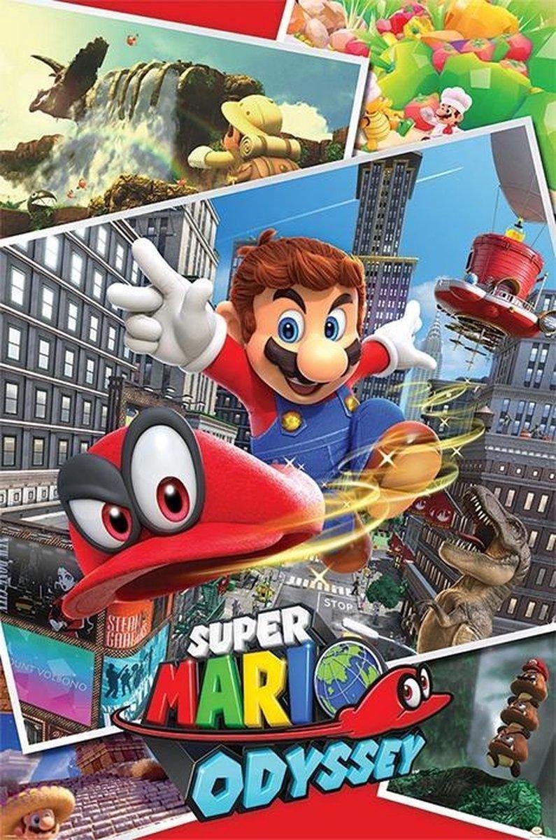 Super Mario Odyssey Collage Poster 61x91.5 (cm) - GB eye