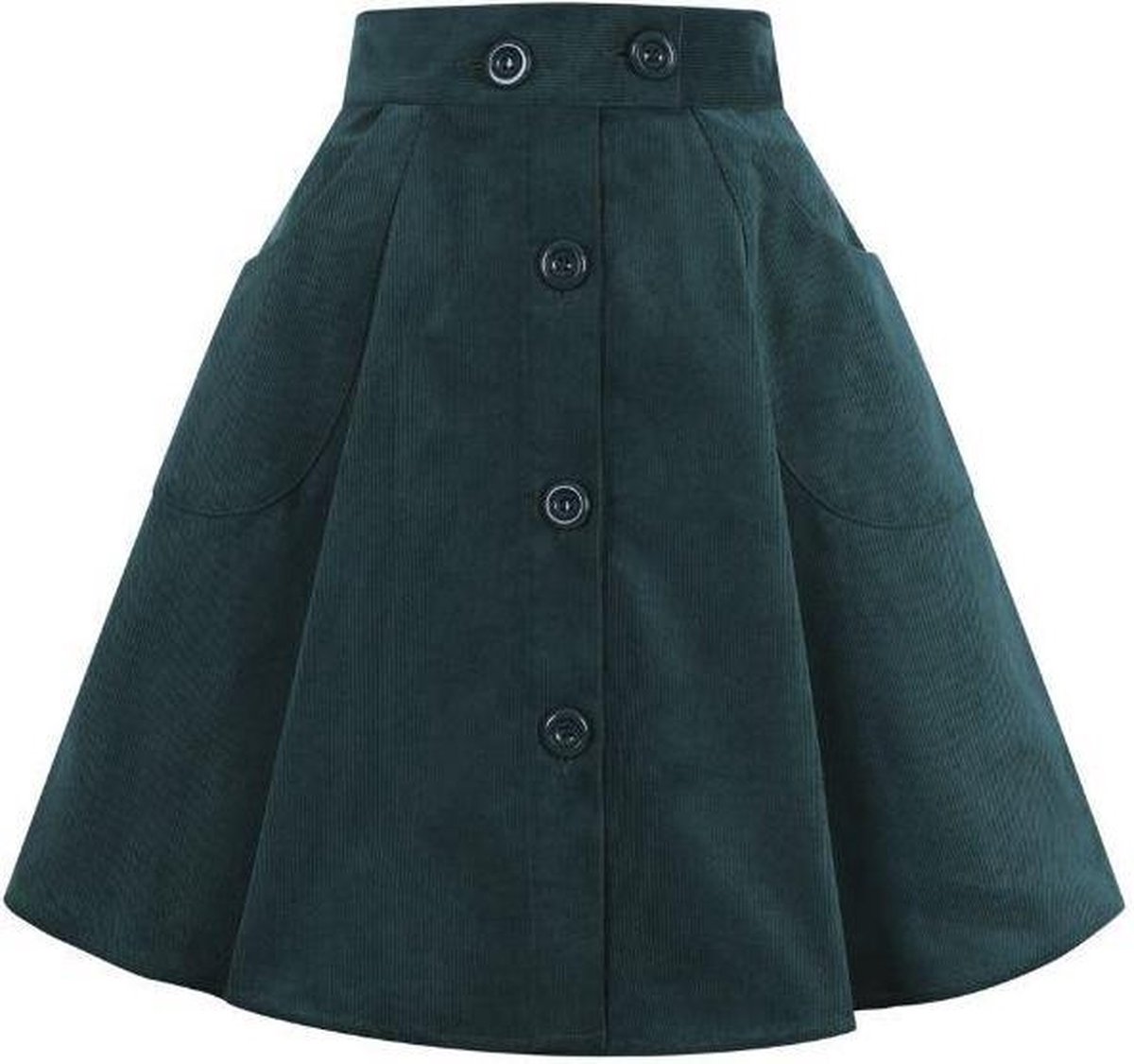 Fina Skirt Green in Swing Vintage Jaren 50 Stijl