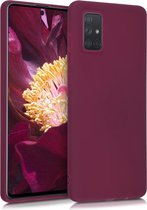 kwmobile telefoonhoesje voor Samsung Galaxy A71 - Hoesje voor smartphone - Back cover in bordeaux-violet