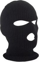 Bivakmuts zwart - Warme muts - Rekbaar - One Size - Balaclava - Motor Facemask - Gezichtsmasker - Winter cap