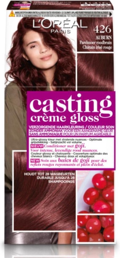 definitief veronderstellen Benadering 6x L'Oréal Casting Crème Gloss Haarkleuring 426 Auburn - Parelmoer Roodbruin  | bol.com