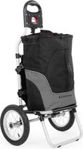 Carry Grey rijwielaanhanger handwagen max belasting 20 kg zwart/grijs