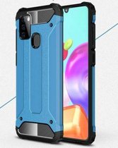 Xssive Anti Shock Back Cover voor Samsung Galaxy A21s - Blauw