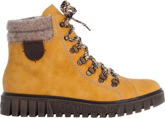 Bol Com Rieker Dames Veterboot Geel Maat 38