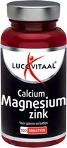 3x Lucovitaal Calcium Magnesium Zink 100 tabletten